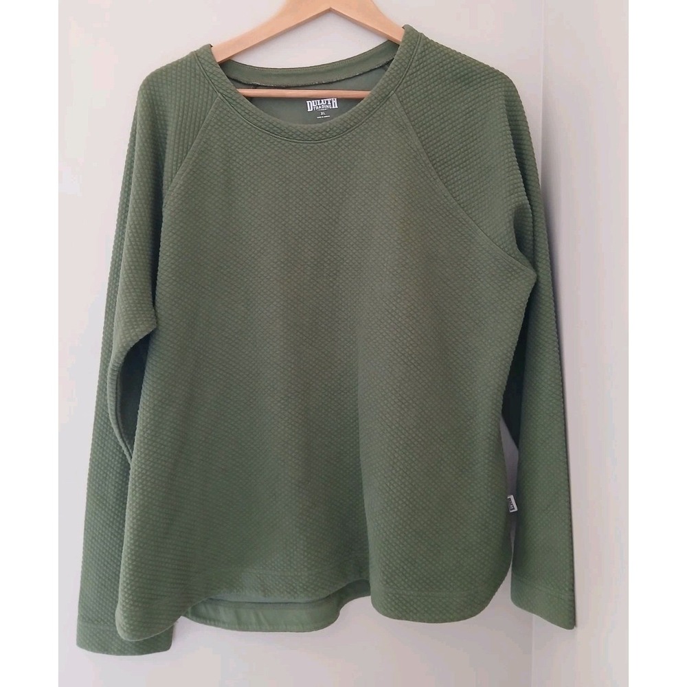 Duluth Trading Co AirLoc Quilted Pullover Top Size XL Hike Layering Outdoors